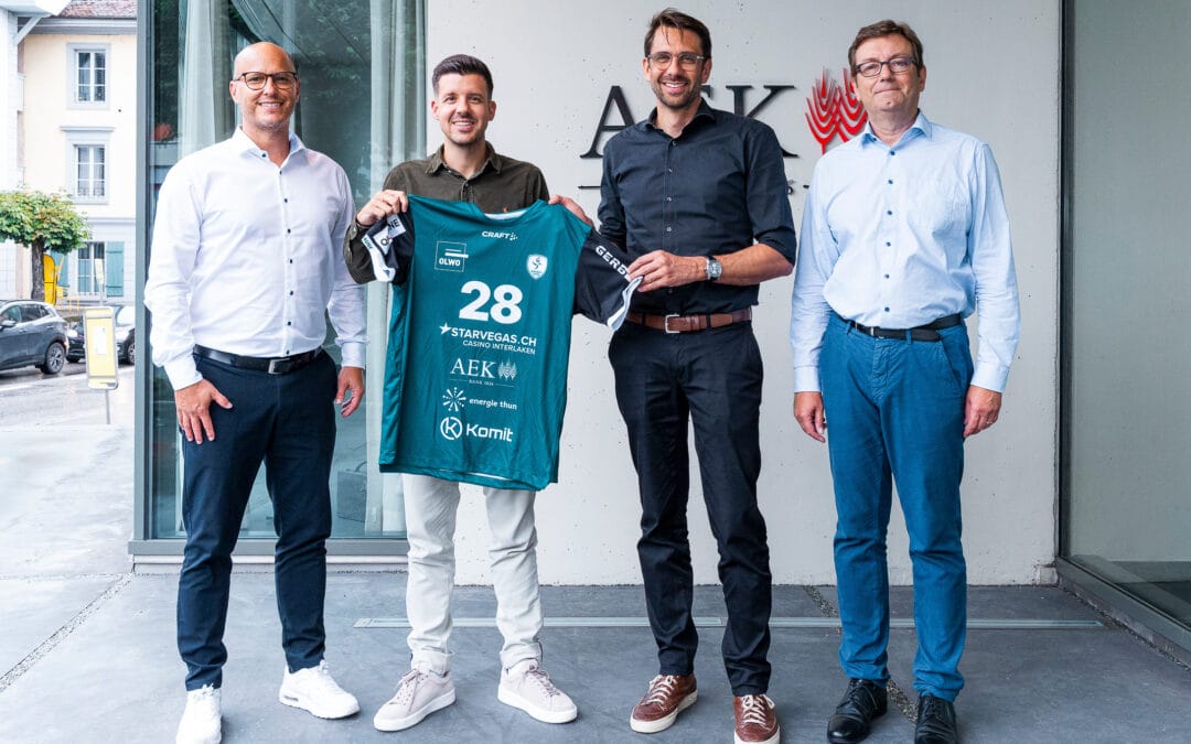 AEK Bank verlängert vorzeitig das Sponsoring für Wacker Thun